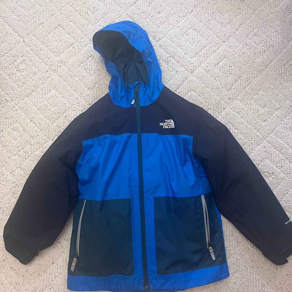 The North Face Freedom Triclimate Two-Tone Blue and Black Hooded Jacket - 3 in 1